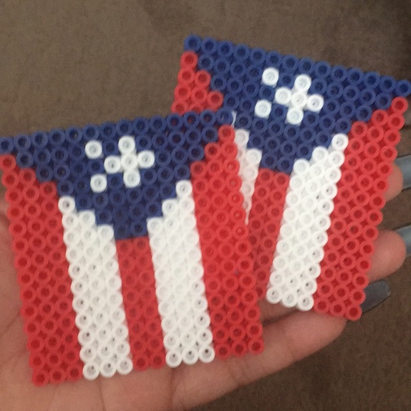 Custom made Puerto Rican Earrings. - Picture 2 of 3